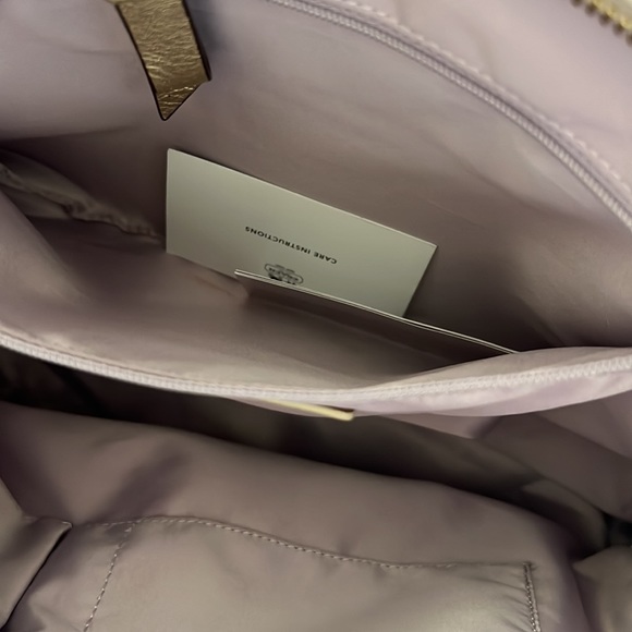 Sparkly Gold and Tan Coach Tote Bag - Picture 9 of 10